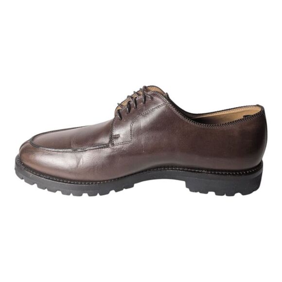 LENDVAY & SCHWARCZ Brown Leather Plain Toe Oxford Size 10 - Picture 7 of 9